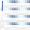 GXXMEI 200PCS Dual-Use Interdental Brushes Soft Silicone Dental Picks Toothpicks Between Teeth Brush, Tooth Flossing Brush for Cleaning Orthodontic Wire Toothbrush Clean Tool