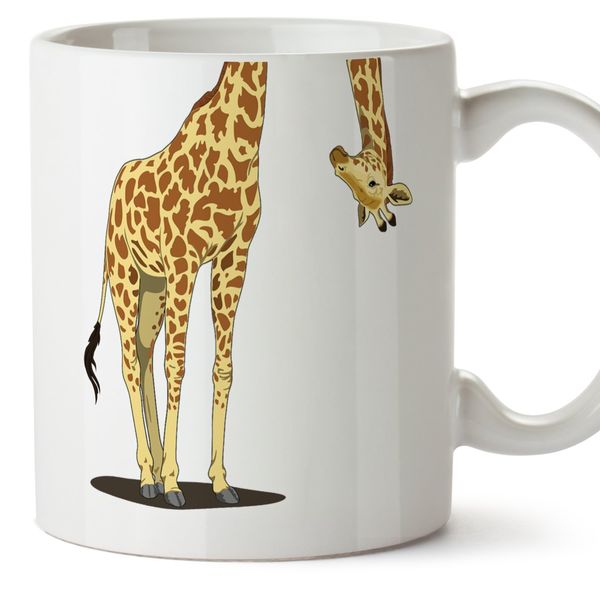 MUGFFINS Funny and original mug – GIRAFFE -Perfect present/gift Ceramic mug 11 oz