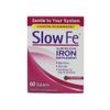 Slow Fe Slow Release Iron Supplements High Potency Gentle On System 60 Tablets