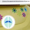 RATCHROLL Reflective Bumper Decal Blue Arc Blue Eyes Pattern Reflective Car Sticker Personalized Decoration