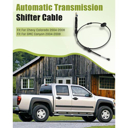 Automatic Transmission Shift Shifter Control Cable Fit for Chevy Colorado GMC Canyon 2004-2008, Replacement 25800701 15867641, Gearshift Cable