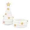 Mud Pie Ceramic Tree Candles, Large, 10" x 5" Dia