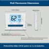 Non-Programmable Wall Thermostat for Home Single-Stage Systems, 1 Heat/1 Cool, Easy DIY, White Backlight