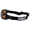 Epoch Eyewear Padded Motorcycle Goggles 2 Pair with Black Frames and Clear