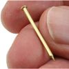Taskar Picture Pins Hardened 25mm Panel Nails Brass Finish (100)