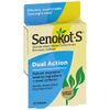 Senokot-S Dual Action Natural Vegetable Laxative Ingredient Plus Stool Softener Tablets, Docusate Sodium, Senna Concentrate, Gentle, Overnight Relief From Occasional Constipation, 10 ct