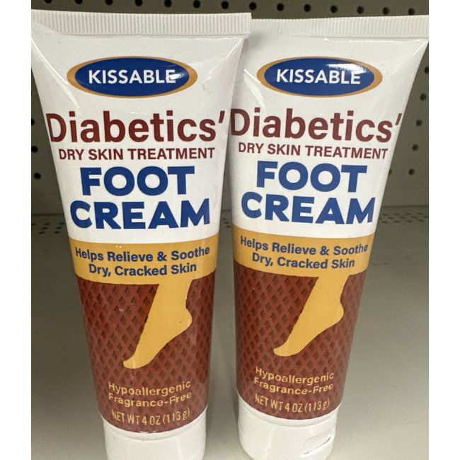 (2-Pck.) DIABETIC FOOTCREAM DrySkim Treatment Cracked Skin4oz each