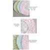 TCOTBE 6 Pieces Waterproof EVA Plastic Shower Cap,Elastic Reusable Bathing Cap,Beauty Salon Spa Lace Elastic Band Flower Printed Hat Environmental Protection Hair Bath Caps