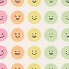 82388-006 Day planner sticker/sticker, Peel and Stick Feeling Sticker [Face pattern]