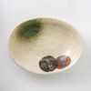 Marusankondo Mino Ware Fave 240 Deep Plate, Olive-blown, Deep Plate