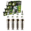 4 pc E3 Spark Plugs compatible with Chevrolet Camaro 2.0L L4 2016-2019