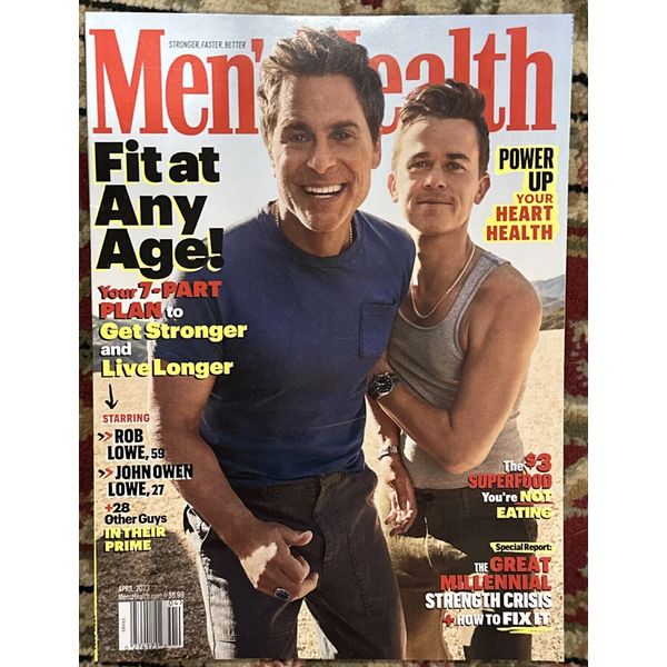 Men’s Health Magazine  ROB LOWE April 2023 Fit any Age