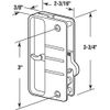 Slide-Co 12324 Screen Door Latch and Pull with Security Lock, Black Plastic (Single Pack)