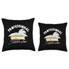 Professional Shhhh-Sher Bookworm Library Assistant Throw Pillow
