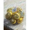 12 Pastel Gold  Marbleized Plastic Easter Egg Vase Filler Spring Home Decor 2.5”
