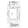2xWall Mount Offset Back Plate Regular Hinge, 3xClamp And 1x6” Handle In Chrome