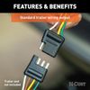 For 11-17 Nissan LEAF 4 Pin Trailer Wire Plug & Bracket Fits All Models Curt Kit