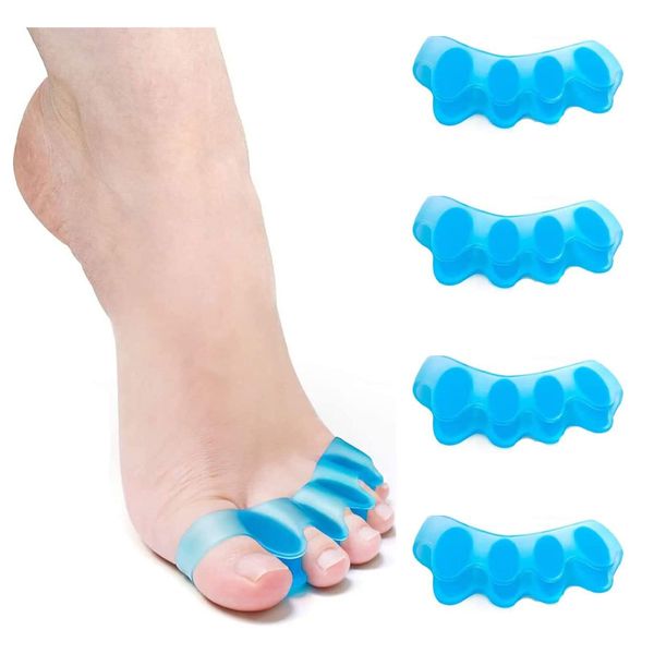 Mroobest Zehenspreizer Silikon,Toe Separator, fußzehen spreizer,2 pair Hallux Valgus Zehenspreizer, Korrektur für alle Zehen, für überlappende Zehen