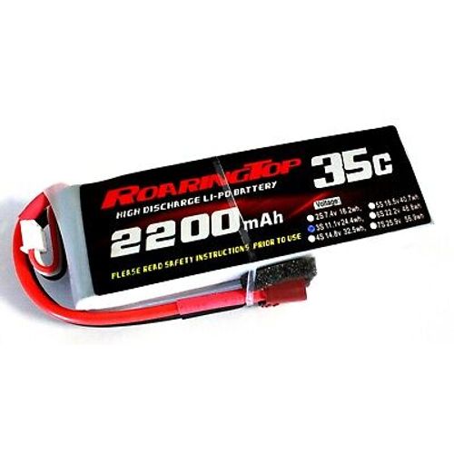 RoaringTop LiPo Battery Pack 35C 2200mAh 3S 11.1V with Deans Plug