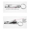 JamHooDirect Portable Ultra-thin Folding Nail Clipper with Key chain - Stainless Steel Nail File - Pack of 2