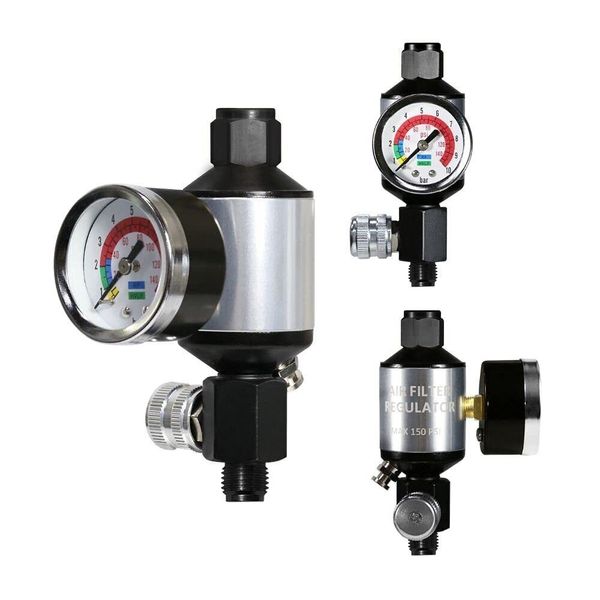 LE LEMATEC Air Compressor Regulator & Air Compressor Water Separator with Gau...