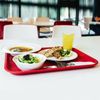 Uxcell Plastic Rectangular Serving Tray, White, 16.1x11.93x0.79 inches, Non-Slip, For Restaurant, Party, Kitchen