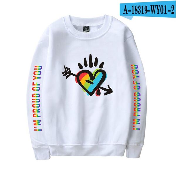 Fashion Sweatshirt Sweatshirt LGBT Hooded Capless Long Sleeve Men Women Casual Pullover Hoodie I'm proud of you 3097736466, XL, As picture_193