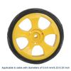 uxcell 105mm Diameter Plastic Single Wheel Pulley Rolling Roller 2pcs