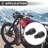 Motoforti Universal Motorcycle Mirror Adapter, Metal, Black, 2 Pcs