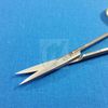 2 IRIS SURGICAL OPHTHALMIC SCISSORS STRAIGHT+CURVED W/ TUNGSTEN CARBIDE INSERTS