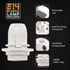 3 Pack E14 Bulb Holder Edison Small Screw SES White Plastic Lamp holder For Table Lamp E14 Socket UK.