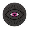 Black Gray All Seeing Evil Eye PopSockets Swappable PopGrip