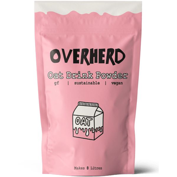 Overherd Oat Milk Powder (8L), Vegan Coffee Creamer Powder for Tea & Coffee, Gluten-Free & Dairy Free Dried Oat Milk Powder, Ideal for Travel, Festivals, Camping