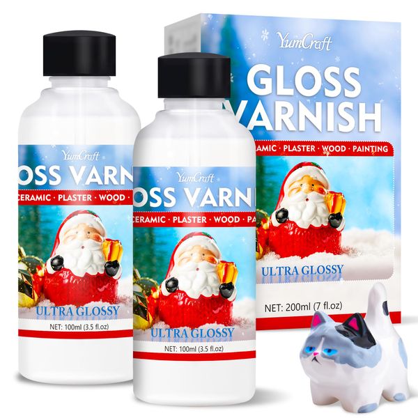 200ml Air Dry Clay Glaze, Klarlack füR Ton Lufttrocknend füR Keramik, Klarlack Acryl Glanzlack Firnis füR TöPfern Zuhause Modelliermasse, Kratzern und Abrieb von Ton - Matte Effekt