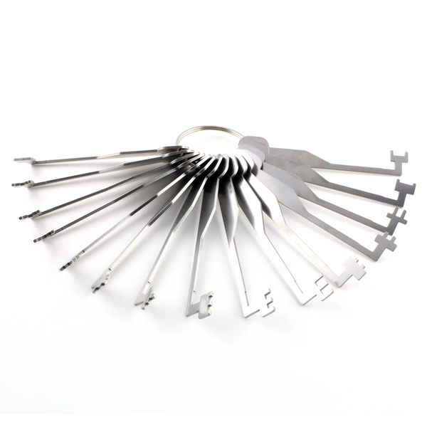 3 Lever Try Out Keys - 15 Piece Lever Lock Skeleton Keys