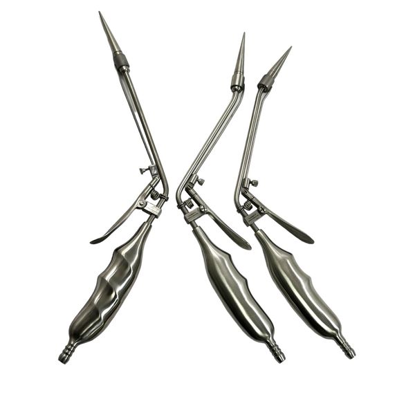 3 Pack - Hemorrhoids Suction Ligator Instrument + Loading Cone Angled & Straight