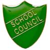 School Council Shield Shape Badge ideal for schools (Green)