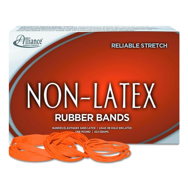 Alliance Rubber Non-Latex Rubber Bands - Size #33, Orange, 720/BX (37336)