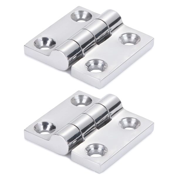 9Tong High-Gloss Polished Steel Door Cabinet Hinges Stainless Steel Hinge for Marine Boat SUS316 2pcs 50 mm x 50 mm