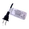 Salt Lamp / Night Light Bulb Power Cord- E12 Socket w/ On/Off Switch- Black- 72"