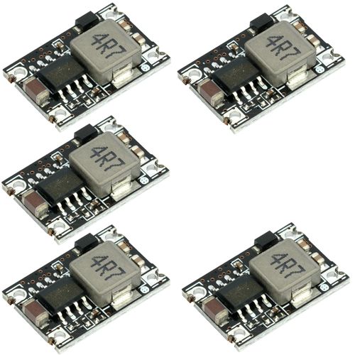 MTDELE 5Pcs MP1584EN Mini 5V Buck Converter Board DC 5-30V to 5v 1.8A Output