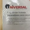 Economical Insertable Index, Clear Tabs, 5-Tab, Letter, 6 Sets (UNV21871) NEW !!