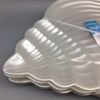 4 SIGRID OLSEN Pearl Shimmer Seashell Lunch Plate Set Beach Ocean Plastic Pool