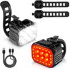 Luces bicicleta [8+13 mod], recargables, IP65, delantera y trasera