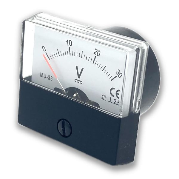 Joman Analog Panel Meter Voltmeter Ammeter MU38 Series (MU38-DC30V (DC30V)