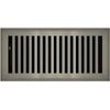 Brushed Nickel Plated Contemporary Floor Register 4"x10" NEW