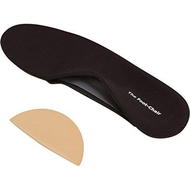 Footchair Orthotics with Pads for Adjustable Arch Height. Relieve Plantar Fasciitis and Other Foot Pain
