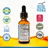 Natural Path Silver Wings Colloidal Silver Liquid - Enhanced Immune Support Supplement - 250ppm (1250mcg) - 1oz Dropper