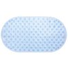 Sabichi Oval Bathmat, Plastic, Blue