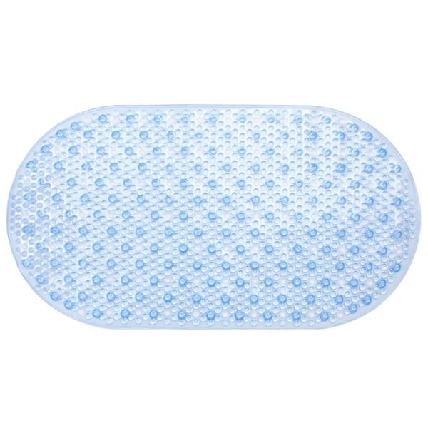 Sabichi Oval Bathmat, Plastic, Blue